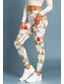 baratos Leggings e collants para ioga-Mulheres leggings de pilates Calças de fitness Leggings de Ginástica Bolsos Imposto de selo Bolsos laterais Pilates Academia Treino de Ginástica Calças Meia-calça Leggings Geometria Amarelo Claro