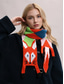 voordelige Dames Sjaals-Gebreide vossensjaal voor dames, schattige winterse nekwarmer met dierenmotief, zachte, kleurrijke cartoonsjaal voor casual gebruik, outdoor- en vakantiecadeaus
