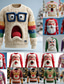 cheap Ugly Sweaters-Ugly Christmas Sweater Men&#039;s Graphic 3D Print Pullover Sweater Jumper Knitwear Crewneck Casual Vacation Daily Festival 3D Print Keep Warm Long Sleeve Spring Fall Winter Apricot Almond Apricot