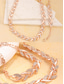cheap Wedding Accessories-Women's Alloy Zircon Necklace and Bracelet Set – Elegant Gold and Silver Tone, Perfect for Special Occasions and Gift Giving