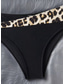 abordables Conjuntos de bikini-Bikini de 2 piezas para mujer leopardo moda gráfico estiloso sin mangas