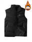 economico Gilet Puffer da Uomo-Per uomo Gilet imbottito Gilet Vacanza Quotidiano Data Moda Casual Autunno Inverno Tasca Poliestere Caldo Confortevole Tinta unica Cerniera Collo alla coreana Vestibilità regolare Blu Nero Giallo