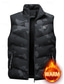 billige Herre Puffer Vest-Herre Puffer Vest سترة Gilet Feriereise Daglig Stevnemøte Mote Fritid Høst vinter Lomme Polyester Hold Varm Bekvem Kamuflasje Farge Glidelås Høy krage Normal Svart Militærgrønn Grå Vest