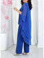 billige Blusedresser for kvinner-Dame Bluse 3/4 ermer Klokke Multi Layer Elegant Formell Blå Svart Rosa Sommer Normal