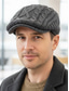 abordables Chapeaux pour hommes-Bonnet béret en maille pour homme – doublé polaire pour plus de chaleur, plusieurs couleurs, design élégant en maille torsadée pour l'hiver.