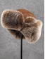 abordables Chapeaux pour hommes-Chapeau trappeur en fausse fourrure pour homme, chaud et élégant, disponible en noir et marron, parfait pour les temps froids et les activités hivernales en extérieur.