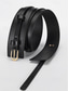 abordables Ceinture pour femme-Femmes Noir Marron Café Faux Cuir Alliage Élégant ancien Mode Été Printemps Automne