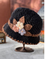 cheap Women's Hats-Women's Knitted Yarn Beanie Hat – Soft Woolen Material, Multiple Colors, 3D Flower Embellishment, Fleece Lining for Warmth, Perfect for Christmas and Winter Outdoor Activities