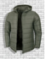 cheap Men's Downs &amp; Parkas-Men's Winter Coat Puffer Jacket Padded Jacket Pocket Polyster Vacation Daily Wear Date Regular Fashion Casual Comfortable Thermal Warm Fall Winter Solid / Plain Color Black Army Green Dark Blue