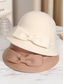 billiga Kvinnors hattar-Damhatt i polyester med rosett, elegant och snygg, finns i flera färger, perfekt för både vardagliga och formella tillfällen