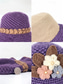 cheap Women's Hats-Women's Knitted Yarn Beanie Hat – Soft Woolen Material, Multiple Colors, 3D Flower Embellishment, Fleece Lining for Warmth, Perfect for Christmas and Winter Outdoor Activities