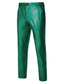 abordables Mince-Homme Pantalons Dress Pants works Pantalon à paillettes Pantalon brillant Pantalon de bal Avec Poches Uni Confort Longueur complète Soirée Affaires Quotidien Mode Streetwear Argent Noir