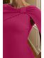 preiswerte Abendkleider-Schlauchkleid Bodenlange Schleppe Bodenlang Ballkleid mit Cape Abendkleid Festliche Kleidung Elegant Promi-Stil Langarm U-Boot-Ausschnitt Formell Stretch-Crêpe mit Schal