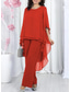 billige Blusedresser for kvinner-Dame Bluse 3/4 ermer Klokke Multi Layer Elegant Formell Blå Svart Rosa Sommer Normal