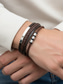 cheap Men's Jewelry-Men's faux leather alloy multi-layer magnetic braided bracelet, Stylish and durable, Suitable for casual wear and special occasions.