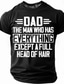 cheap Men's Funny T shirts-Mens Funny Dad T-Shirt - "The Man Who Has Everything Except A Full Head Of Hair" Graphic Short Sleeve Tee, Family Gift