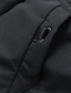 billiga Herrdunjackor och -parkas-Herr Vinterkappa Pufferjacka Vadderad jacka Ficka Polyester Semester Dagliga kläder Datum Lång Mode Ledigt Bekväm Håller värmen Höst Vinter Enfärgad / vanlig färg Svart Grön Grå Pufferjacka