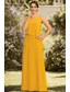 cheap Mom's Dress Sets-Two Piece A-Line Floor Length Party Dress Cocktail Dress Wedding Guest Dress Mother of the Bride Dress Sleeveless Crew Neck Elegant Minimalist Formal Wedding Guest Chiffon Wrap Included with Ruffles