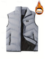 economico Gilet Puffer da Uomo-Per uomo Gilet imbottito Gilet Vacanza Quotidiano Data Moda Casual Autunno Inverno Tasca Poliestere Caldo Confortevole Tinta unica Cerniera Collo alla coreana Vestibilità regolare Blu Nero Giallo