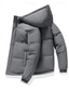 billiga Herrdunjackor och -parkas-Herr Vinterkappa Pufferjacka Vadderad jacka Ficka Polyester Semester Dagliga kläder Datum Normal Mode Ledigt Bekväm Håller värmen Höst Vinter Enfärgad / vanlig färg Svart Brun Grön Beige Pufferjacka