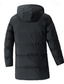 billiga Herrdunjackor och -parkas-Herr Vinterkappa Pufferjacka Vadderad jacka Ficka Polyester Semester Dagliga kläder Datum Lång Mode Ledigt Bekväm Håller värmen Höst Vinter Enfärgad / vanlig färg Svart Grön Grå Pufferjacka