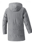 billiga Herrdunjackor och -parkas-Herr Vinterkappa Pufferjacka Vadderad jacka Ficka Polyester Semester Dagliga kläder Datum Lång Mode Ledigt Bekväm Håller värmen Höst Vinter Enfärgad / vanlig färg Svart Grön Grå Pufferjacka