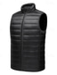 ieftine Vesta pufă pentru bărbați-Bărbați Vestă jos Γιλέκο Gilet Vacanță Zilnic Dată Modă Casual Toamnă Iarnă Buzunar Puf de Rață Poliester Cald Comfortabil Culoare solidă Fermoar Guler de stand Fit regulat Negru Roșu-aprins