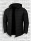 cheap Men's Downs &amp; Parkas-Men's Winter Coat Puffer Jacket Padded Jacket Pocket Polyster Vacation Daily Wear Date Regular Fashion Casual Comfortable Thermal Warm Fall Winter Solid / Plain Color Black Army Green Dark Blue