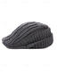 abordables Chapeaux pour hommes-Bonnet béret en maille pour homme – doublé polaire pour plus de chaleur, plusieurs couleurs, design élégant en maille torsadée pour l'hiver.