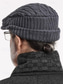 abordables Chapeaux pour hommes-Bonnet béret en maille pour homme – doublé polaire pour plus de chaleur, plusieurs couleurs, design élégant en maille torsadée pour l'hiver.