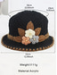 cheap Women's Hats-Women's Knitted Yarn Beanie Hat – Soft Woolen Material, Multiple Colors, 3D Flower Embellishment, Fleece Lining for Warmth, Perfect for Christmas and Winter Outdoor Activities