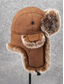 abordables Chapeaux pour hommes-Chapeau trappeur en fausse fourrure pour homme, chaud et élégant, disponible en noir et marron, parfait pour les temps froids et les activités hivernales en extérieur.