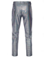 abordables Mince-Homme Pantalons Dress Pants works Pantalon à paillettes Pantalon brillant Pantalon de bal Avec Poches Uni Confort Longueur complète Soirée Affaires Quotidien Mode Streetwear Argent Noir