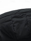 billiga Herrdunjackor och -parkas-Herr Vinterkappa Pufferjacka Vadderad jacka Ficka Polyester Semester Dagliga kläder Datum Lång Mode Ledigt Bekväm Håller värmen Höst Vinter Enfärgad / vanlig färg Svart Grön Grå Pufferjacka