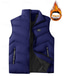 economico Gilet Puffer da Uomo-Per uomo Gilet imbottito Gilet Vacanza Quotidiano Data Moda Casual Autunno Inverno Tasca Poliestere Caldo Confortevole Tinta unica Cerniera Collo alla coreana Vestibilità regolare Blu Nero Giallo