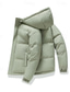 billiga Herrdunjackor och -parkas-Herr Vinterkappa Pufferjacka Vadderad jacka Ficka Polyester Semester Dagliga kläder Datum Normal Mode Ledigt Bekväm Håller värmen Höst Vinter Enfärgad / vanlig färg Svart Brun Grön Beige Pufferjacka
