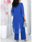 billige Blusedresser for kvinner-Dame Bluse 3/4 ermer Klokke Multi Layer Elegant Formell Blå Svart Rosa Sommer Normal