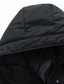 billiga Herrdunjackor och -parkas-Herr Vinterkappa Pufferjacka Vadderad jacka Ficka Polyester Semester Dagliga kläder Datum Lång Mode Ledigt Bekväm Håller värmen Höst Vinter Enfärgad / vanlig färg Svart Grön Grå Pufferjacka