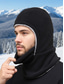 baratos Chapéus Masculinos-Gorro balaclava masculino em fleece de poliéster, à prova de vento, multicolorido, ideal para esportes de inverno e atividades ao ar livre.