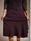 ieftine Rochii din chiffon-Pentru femei Rochii Midi Rochii din Șifon Elegant Culoare solidă Lungime Manșon 3/4 Stil Nautic Mov