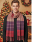cheap Men's Ties &amp; Bow Ties-Men's Polyester Plaid Scarf, Soft &amp; Warm, Multiple Colors, Perfect for Winter &amp; Christmas Gifting