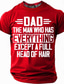 cheap Men's Funny T shirts-Mens Funny Dad T-Shirt - "The Man Who Has Everything Except A Full Head Of Hair" Graphic Short Sleeve Tee, Family Gift