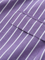 abordables Blazers Clásicos para Hombres-Hombre chaqueta Negocio Fiesta de Cóctel Fiesta de Boda Moda Casual Primavera Otoño Mezcla de Algodón Rayas Bolsillo Botones Cómodo Botonadura Simple Chaqueta de sport Rosa Morado Naranja Azul Claro