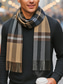 cheap Men's Ties &amp; Bow Ties-Men's Polyester Plaid Scarf, Soft &amp; Warm, Multiple Colors, Perfect for Winter &amp; Christmas Gifting