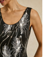 billige Blusedresser for kvinner-Dame Camisole Tank Top Grafisk Abstrakt Elegant Stilfull Grunnleggende Ermeløs Vanlige topper Svart Sommer