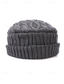 abordables Chapeaux pour hommes-Bonnet béret en maille pour homme – doublé polaire pour plus de chaleur, plusieurs couleurs, design élégant en maille torsadée pour l'hiver.