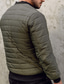 voordelige Heren donsjassen &amp; parka's-Voor heren Winterjas Pufferjas Zak Polyester Vakantie Alledaagse kleding Afspraakje Normaal Modieus Casual Comfortabel Thermisch Warm Herfst winter Effen / effen kleur Zwart Rood Blauw Leger Groen