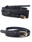 abordables Ceinture pour femme-Femmes Noir Marron Café Faux Cuir Alliage Élégant ancien Mode Été Printemps Automne