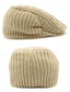 abordables Chapeaux pour hommes-Bonnet béret en maille pour homme – doublé polaire pour plus de chaleur, plusieurs couleurs, design élégant en maille torsadée pour l'hiver.