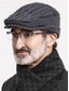 abordables Chapeaux pour hommes-Bonnet béret en maille pour homme – doublé polaire pour plus de chaleur, plusieurs couleurs, design élégant en maille torsadée pour l'hiver.